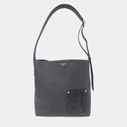 Pre Owned حقيبة كتف لوي فيتون فيرسو جلد العجل أسود توت