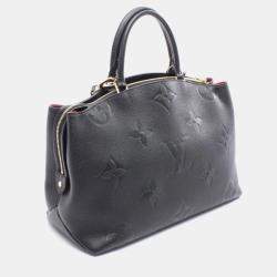 Pre Owned حقيبة يد لويس فيتون غراند باليه مونوغرام إمبريونت جلد أسود كبيرة جدًا