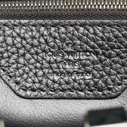 Pre Owned Louis Vuitton Capucines MM Grey Leather Bag