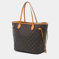 Pre Owned حقيبة لوي فيتون بني مونوغرام نيفرفول متوسطة