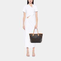 Pre Owned حقيبة لوي فيتون بني مونوغرام نيفرفول متوسطة