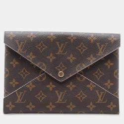 Pre Owned Louis Vuitton Brown Monogram Pochette Kirigami Set