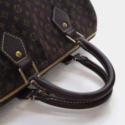 Pre Owned Louis Vuitton Vintage Monogram Mini Lin Speedy 30