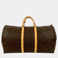 مملوكة مسبقًا Louis Vuitton Brown Monogram Keepall 60