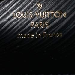 Pre Owned Louis Vuitton Twist MM Mechanical Flowers Black Epi Leather Shoulder Bag