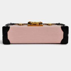 Pre Owned Louis Vuitton Pink Epi Leather Petit Malle with Strap