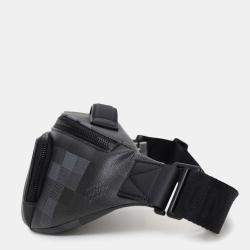 Pre Owned Louis Vuitton 2024 Black Damoflage Rush Bum Bag