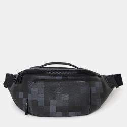 Pre Owned Louis Vuitton 2024 Black Damoflage Rush Bum Bag