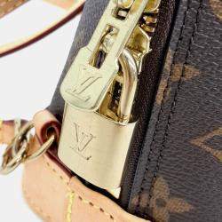 Pre Owned Louis Vuitton Brown Coated Canvas Monogram Alma Backpack