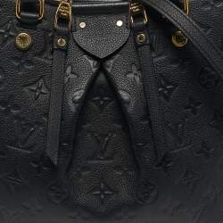 Pre Owned Louis Vuitton Mazarine PM Bleu Infini Monogram Empreinte Leather Bag