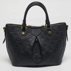 Pre Owned Louis Vuitton Mazarine PM Bleu Infini Monogram Empreinte Leather Bag