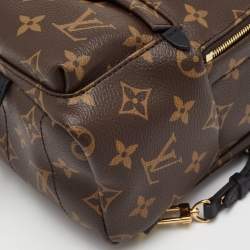 مملوكة مسبقًا حقيبة ظهر لوي فيتون بالم سبرينغز ميني مونوغرام كانفاس