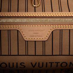 Pre Owned Louis Vuitton Brown Monogram Neverfull Bandouliere Inside Out GM