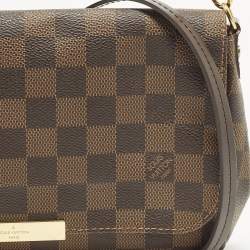 مملوكة مسبقًا Louis Vuitton Favorite MM Damier Ebene Canvas Shoulder Bag