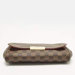مملوكة مسبقًا Louis Vuitton Favorite MM Damier Ebene Canvas Shoulder Bag