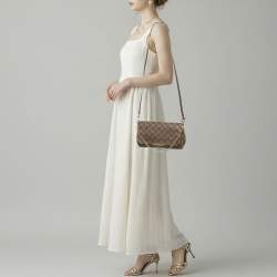 مملوكة مسبقًا Louis Vuitton Favorite MM Damier Ebene Canvas Shoulder Bag