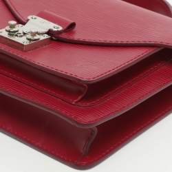 Pre Owned Louis Vuitton Monceau BB Fuchsia Epi Leather Bag