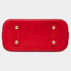 مملوكة مسبقًا Louis Vuitton Red Monogram Vernis Alma BB