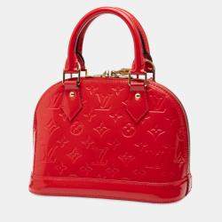 مملوكة مسبقًا Louis Vuitton Red Monogram Vernis Alma BB