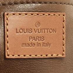 مملوكة مسبقًا Louis Vuitton Onatah Fleurs GM Cacao Monogram Suede Bag