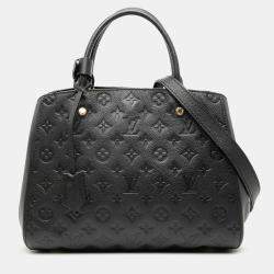 Pre Owned Louis Vuitton Black Monogram Empreinte Montaigne MM