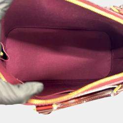Pre Owned Louis Vuitton Red Monogram Vernis Alma PM