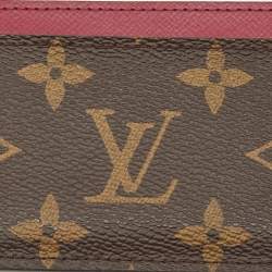 مملوكة مسبقًا Louis Vuitton Fuchsia Monogram Canvas Card Holder