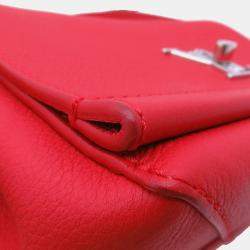Pre Owned Louis Vuitton Rock Me Ii Red Calf Leather Size BB