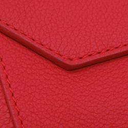 Pre Owned Louis Vuitton Rock Me Ii Red Calf Leather Size BB