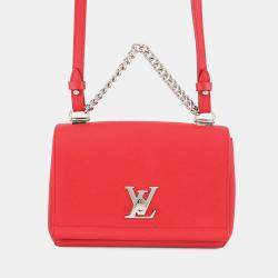 Pre Owned Louis Vuitton Rock Me Ii Red Calf Leather Size BB