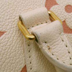 Pre Owned Louis Vuitton Speedy Bandouliere CrMe/Rose Trianonem46397 Monogram Empreinte Leather Size 20