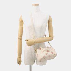 Pre Owned Louis Vuitton Speedy Bandouliere CrMe/Rose Trianonem46397 Monogram Empreinte Leather Size 20