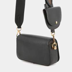 Pre Owned Louis Vuitton Officer Pouch Black Leather