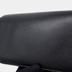 Pre Owned Louis Vuitton Officer Pouch Black Leather