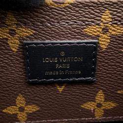 Pre Owned Louis Vuitton Officer Pouch Black Leather