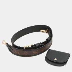 Pre Owned Louis Vuitton Officer Pouch Black Leather