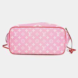 Pre Owned Louis Vuitton Neverfull Rouge Monogram Lv Escale Size Mm