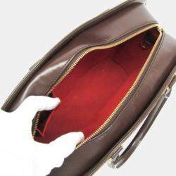 مملوكة مسبقًا Louis Vuitton Damier Sarria Horizontal Handbag Brown Ebene