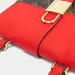 مملوكة مسبقًا حقيبة لويس فيتون روكي بي بي مونوجرام بني أحمر لون للكتف