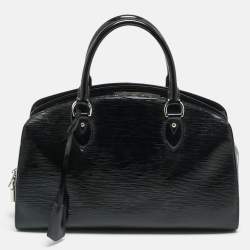 Pre Owned Louis Vuitton Pont Neuf PM Black Electric Epi Leather Bag