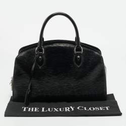 Pre Owned Louis Vuitton Pont Neuf PM Black Electric Epi Leather Bag