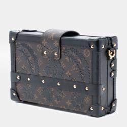 Pre Owned Louis Vuitton Brown Monogram Blossom Petite Malle