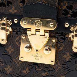 Pre Owned Louis Vuitton Brown Monogram Blossom Petite Malle