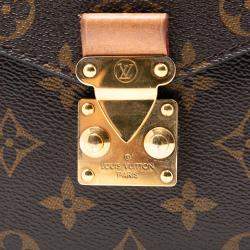 Pre Owned Louis Vuitton Brown Monogram Pochette Metis