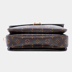 Pre Owned Louis Vuitton Brown Monogram Pochette Metis