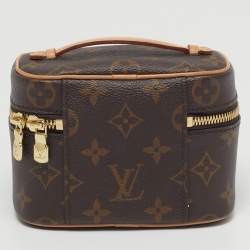 Pre Owned حقيبة يد صغيرة لوي فيتون نايس نانو كانفاس مونوغرامي