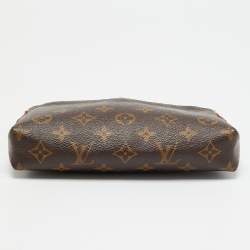 Pre Owned Louis Vuitton Pallas Cherry Monogram Canvas Chain Clutch