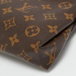 Pre Owned Louis Vuitton Pallas Cherry Monogram Canvas Chain Clutch