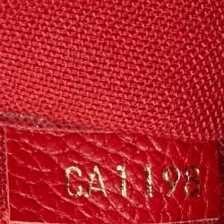 Pre Owned Louis Vuitton Pallas Cherry Monogram Canvas Chain Clutch