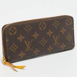 Pre Owned Louis Vuitton Clemence Monogram Canvas Wallet